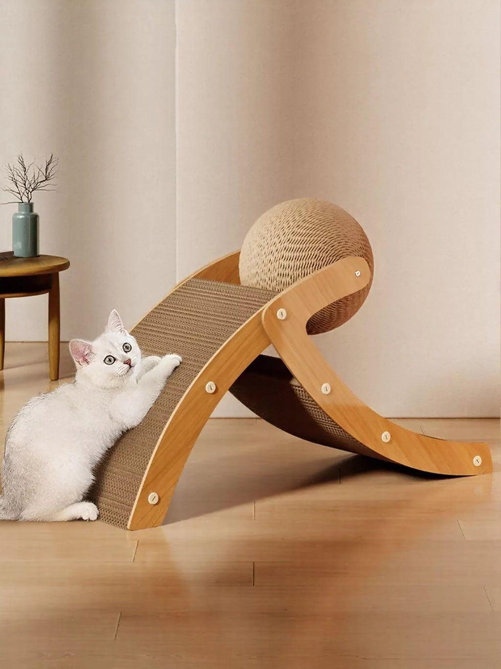 The Ball & Ramp Cat Scratcher
