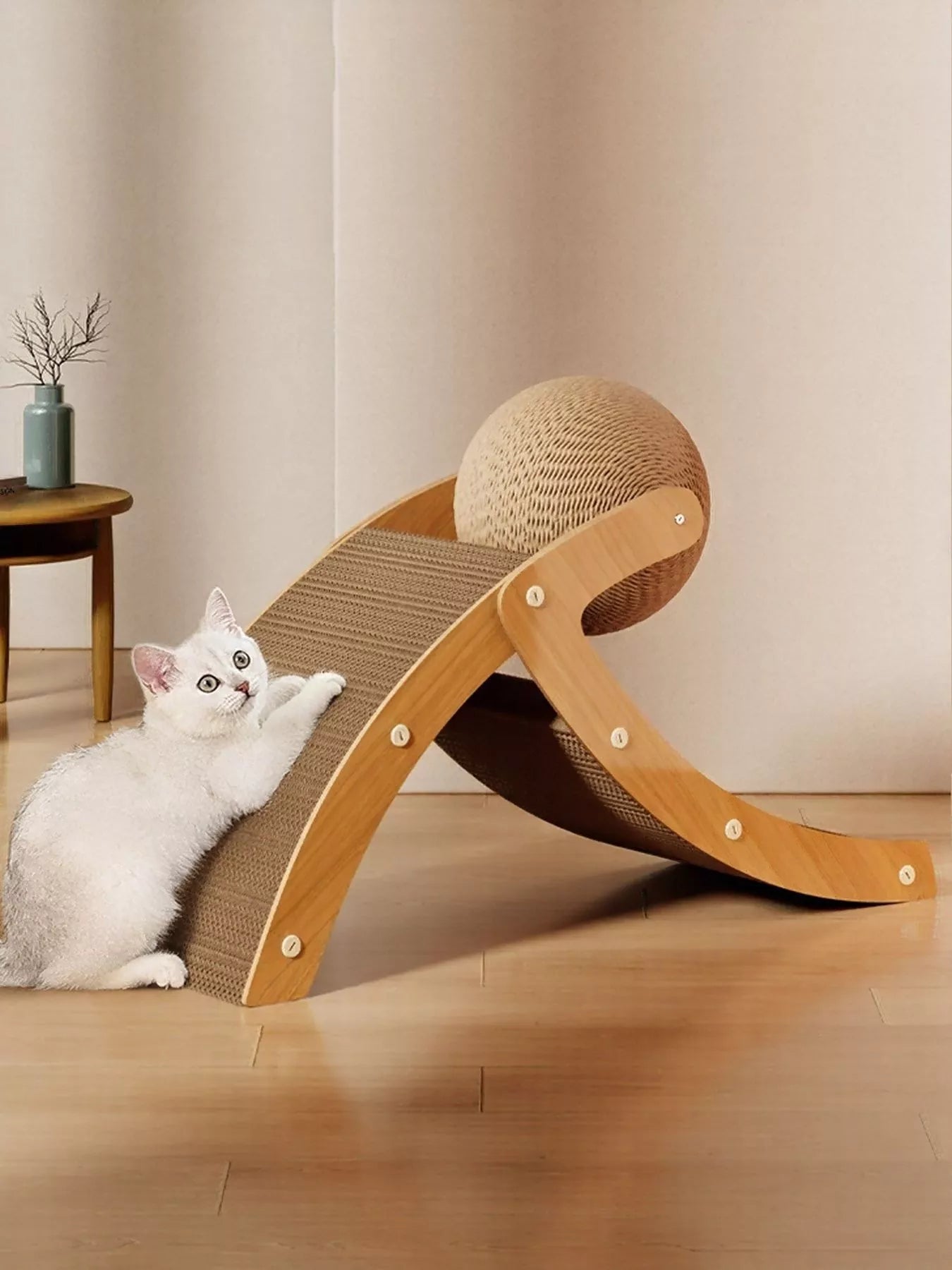 The Ball & Ramp Cat Scratcher