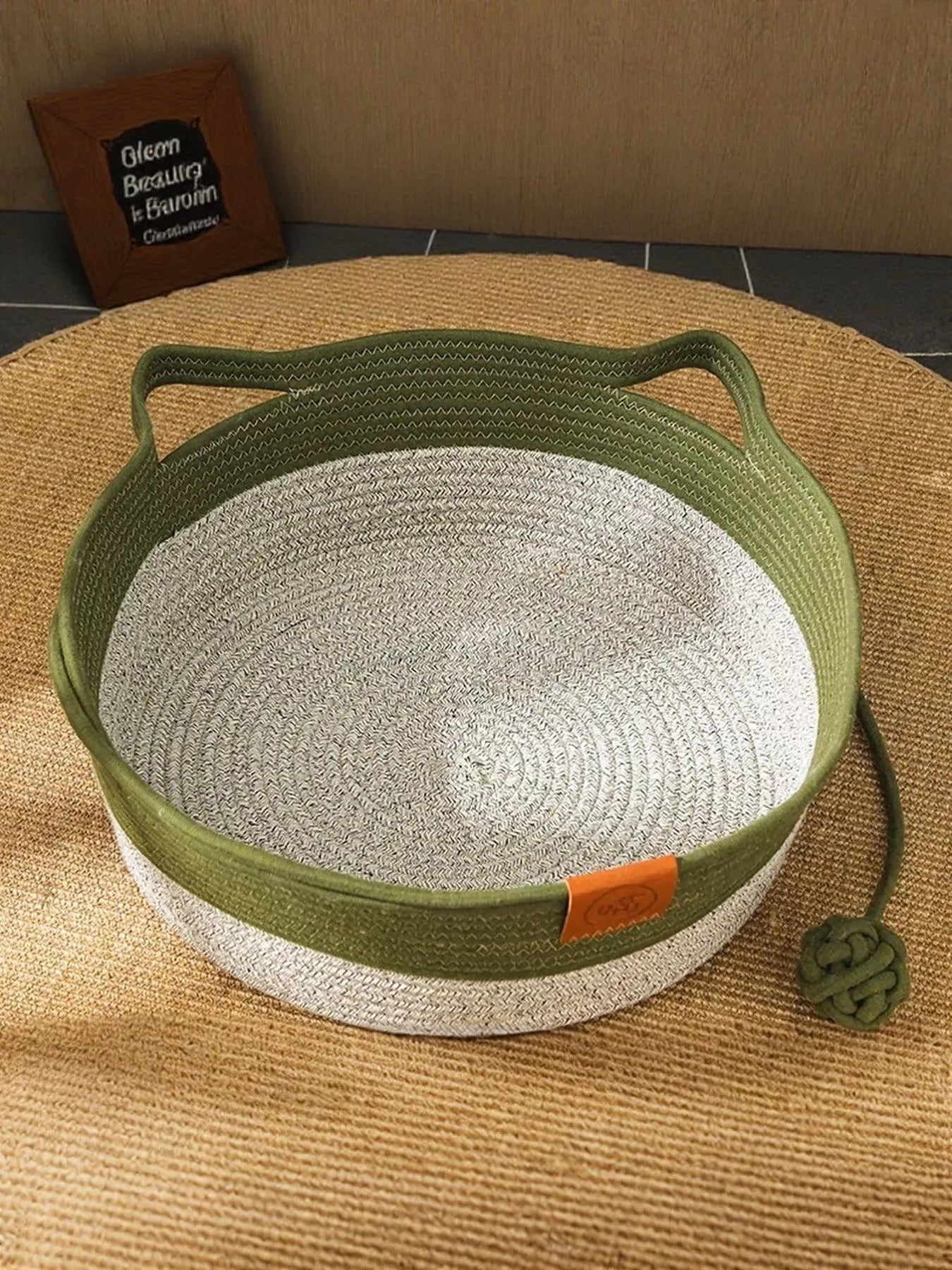The Woven Rattan Cat Nest