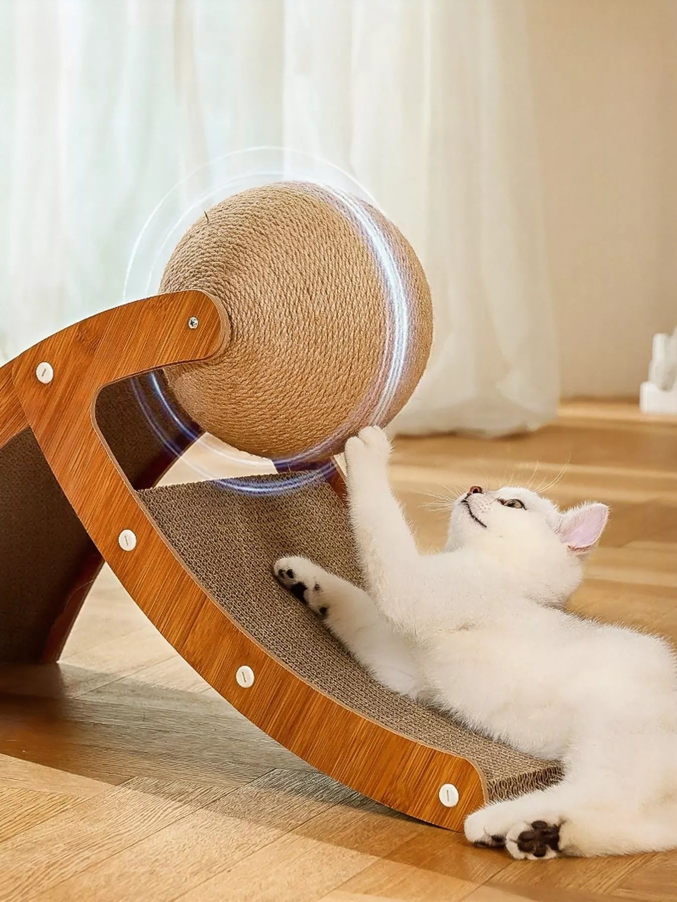 The Ball & Ramp Cat Scratcher
