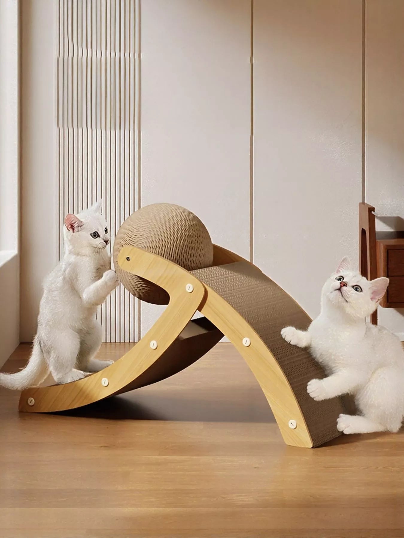 The Ball & Ramp Cat Scratcher