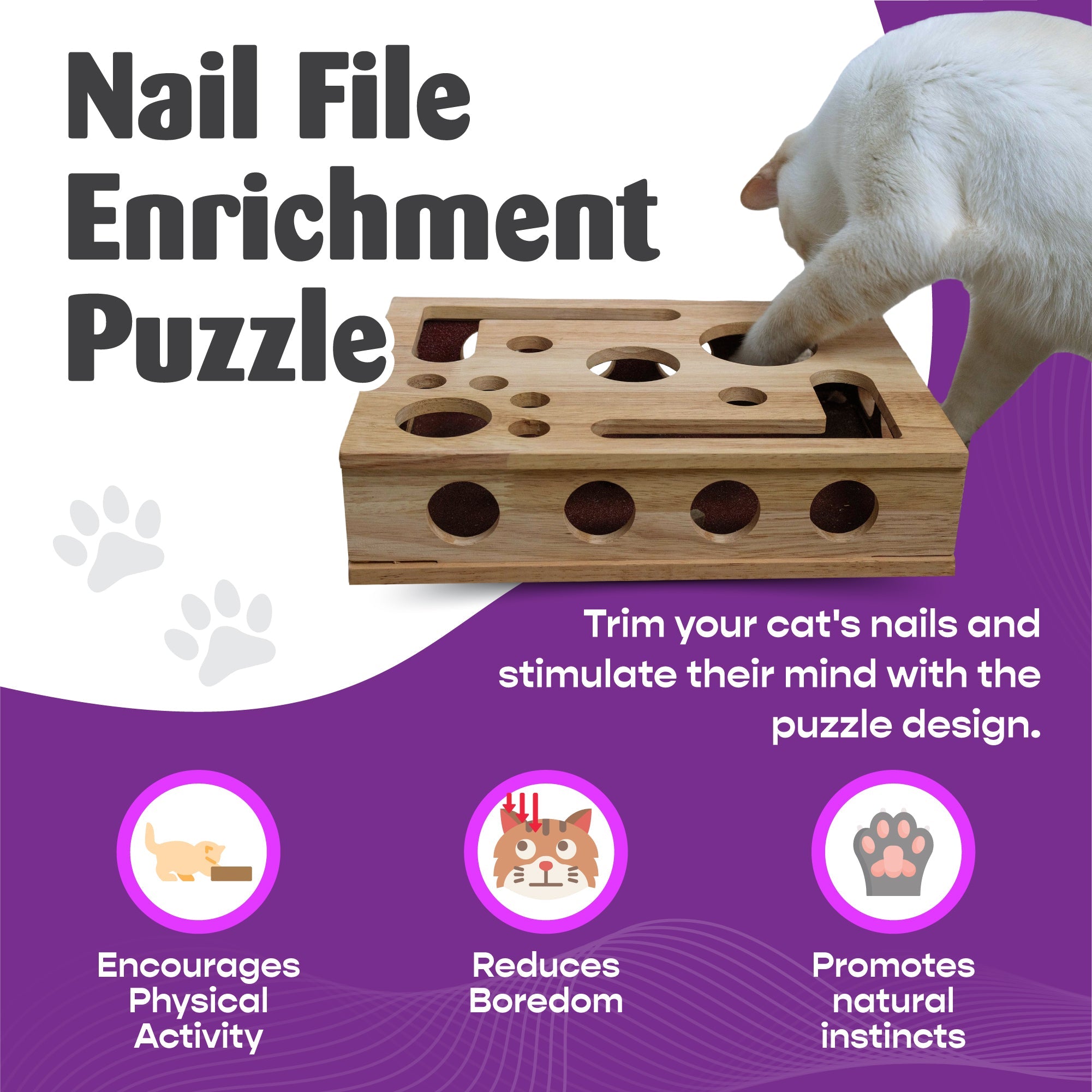 The Cat Nail-File Enrichment Box