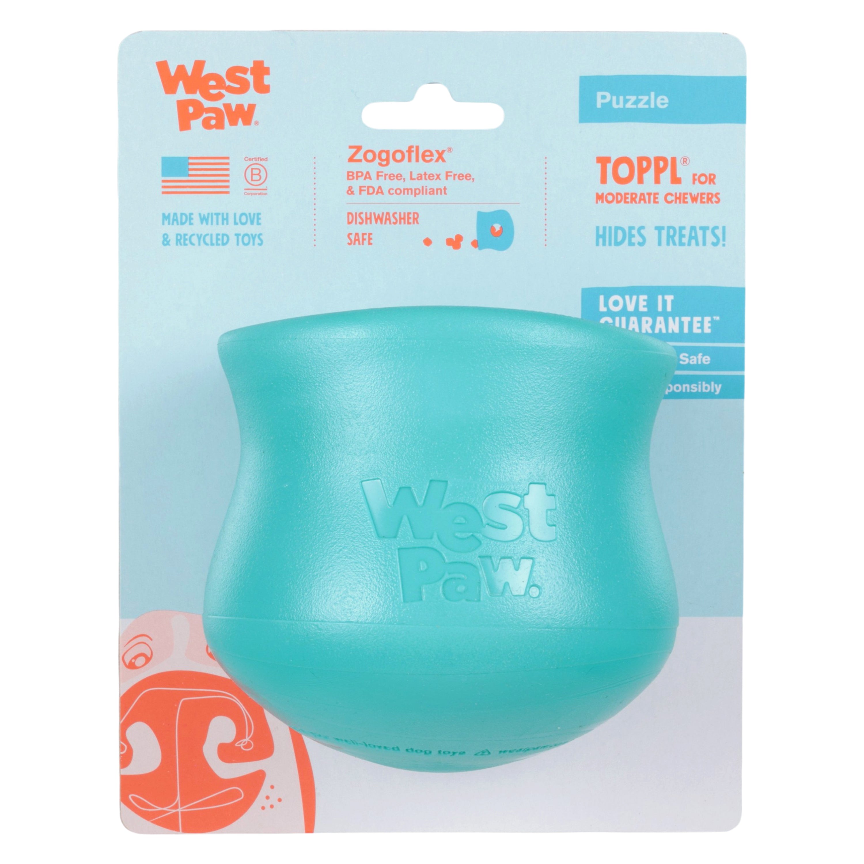 The Toppl Puzzle Toy, Teal