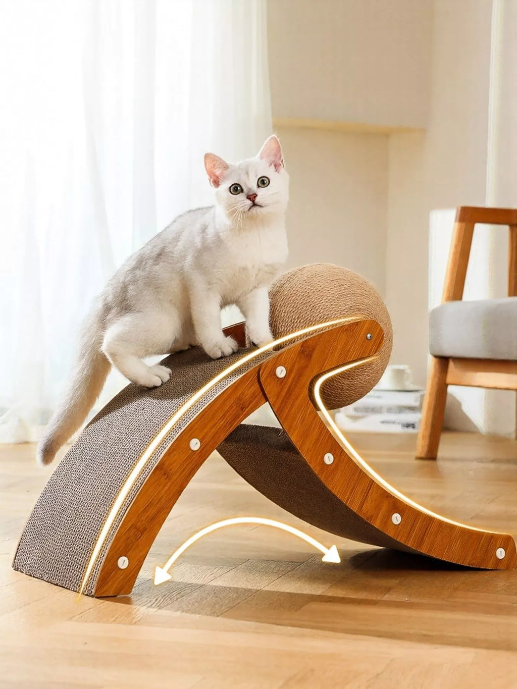The Ball & Ramp Cat Scratcher