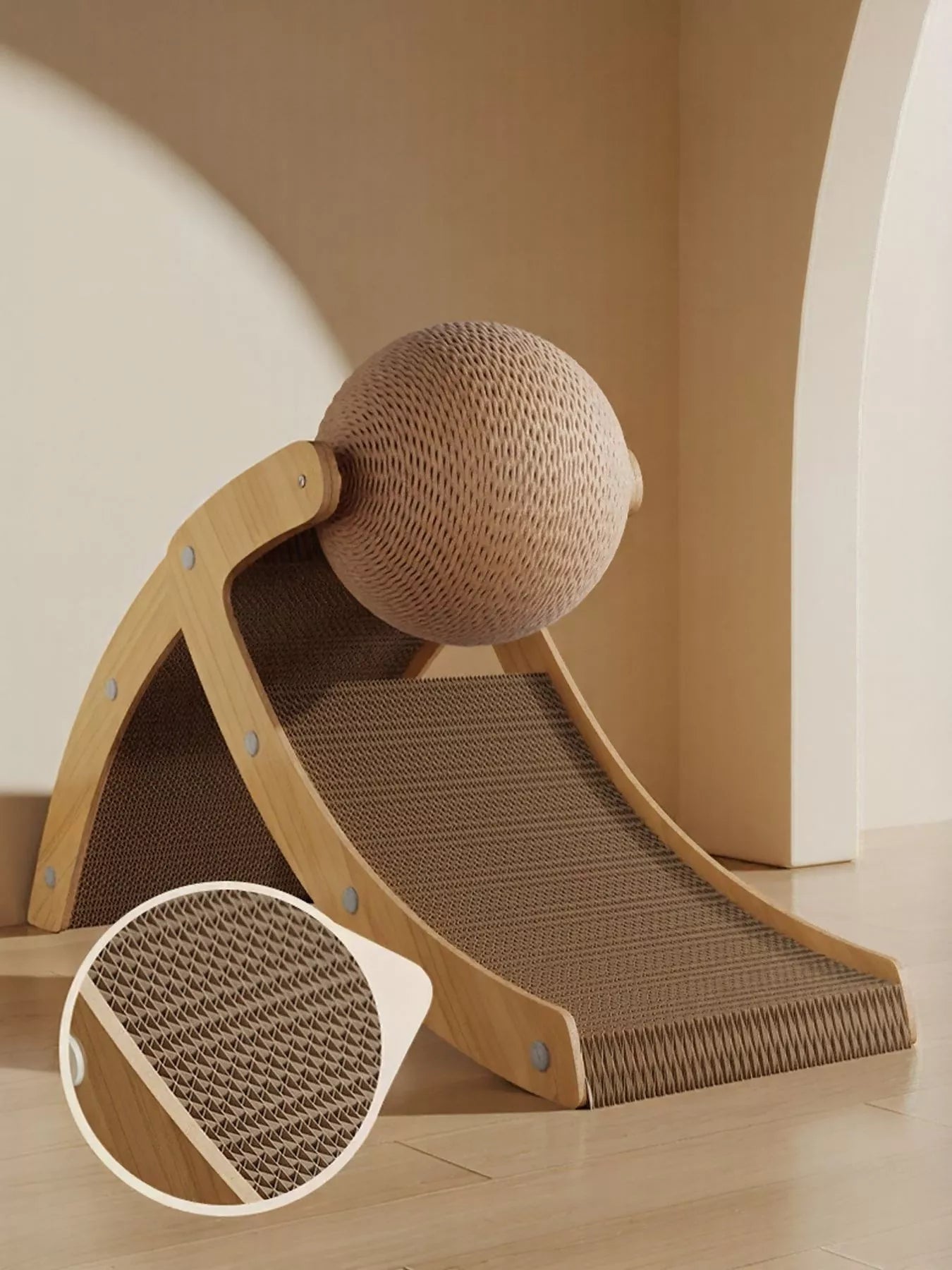 The Ball & Ramp Cat Scratcher